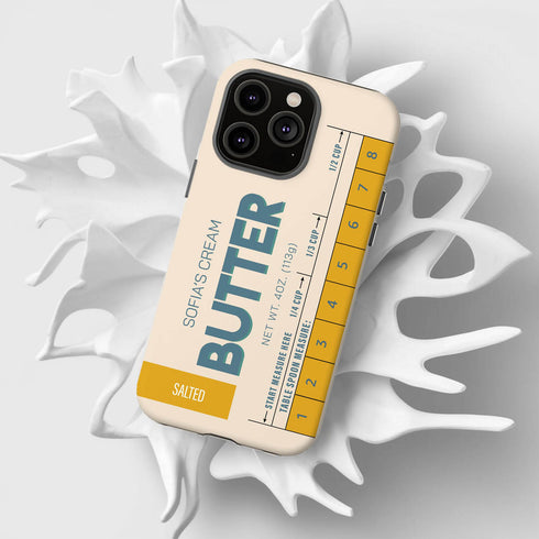 Custom Name Butter Cream iPhone Case